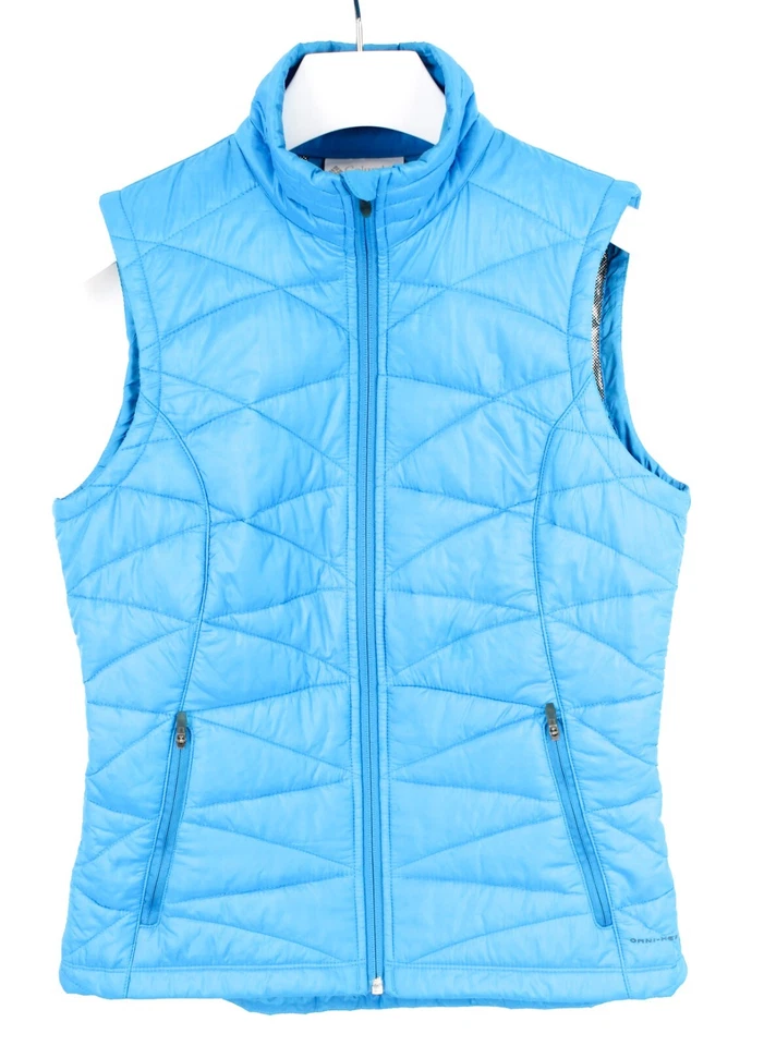COLUMBIA Omni-Heat Omni-Shield Waistcoat Women's SMALL Padded Quilted Full Zip - Image 1 of 4