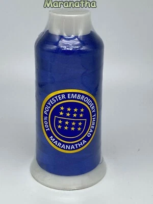   Embroidery machine polyester  thread 5000 yds  ( cone , spool  ) - Image 1 of 2