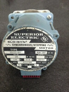 Superior Electric Slo Syn Type SS221G3 Motor 120v 24 RPM 1/2 Shaft - Picture 1 of 2