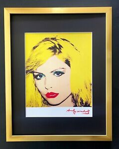 ANDY WARHOL + RARE 1984 SIGNED DEBBIE HARRY PRINT MATTED 11X14 = LIST
