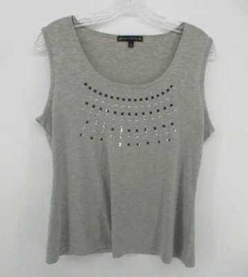 Suzie In The City Large Sleeveless Scoop Neck Wide Strap Tank - Image 1 of 4