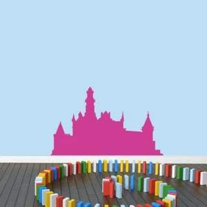 Castle Wall Decal - Princess, Castle, Kids, Girls, Nursery, Playroom, Wall Decor - Picture 1 of 13