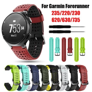 Correa de reloj para Garmin Forerunner 235 735xt 630 230 220 620 Approach S20 S6 - Imagen 1 de 20