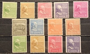 US Stamp Sc 839-51, Presidents Coil Issue, MH/MNH F/VF CV$33.90 (503U10-3) - Picture 1 of 1