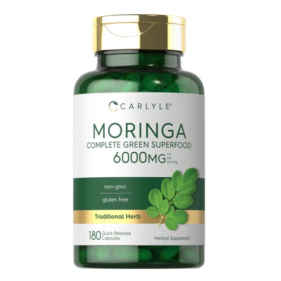 CARLYLE MORINGA 6000 MG - 180 CAPSULE VEGETALI - ENERGIA E BENESSERE NATURALE