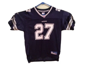 Youth Blue Dallas Cowboys Reebok 27 Eddie George NFL Football Jersey Size (18-20 - Picture 1 of 6