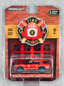 Greenlight Chicago Fire & Rescue 2020 Ford Police Interceptor Utility Chase H33 - Picture 1 of 6