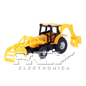 Retroexcavadora Pinzas Articulada Naranja Vehículo Campo Colección j238 - Imagen 1 de 8