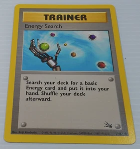 Pokemon Energy Search 59/62 Fossil Set Pokemon Card NM - Imagen 1 de 2