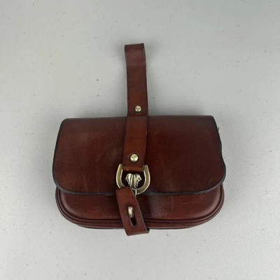Bolso Cinturón de Cuero ETIENNE AIGNER Vintage Años 60 70 Tarjeta Cartera Bolso Hecho a Mano Foto 1 de 4