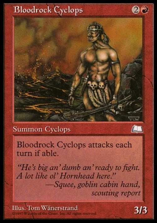 Bloodrock Cyclops - Medium Play MTG Weatherlight - Image 1 of 1