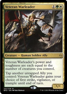Veteran Warleader 221/274 Battle for Zendikar MTG Rare - Picture 1 of 1