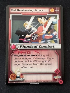 Red Overbearing Attack INF1 Non Foil Dragonball Z Score Promo Limited Infrogames - Picture 1 of 2