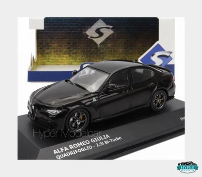 SOLIDO 1/43 ALFA ROMEO GIULIA QUADRIFOGLIO 2.9L 2019 BLACK Art.4313107 - Immagine 1 di 2