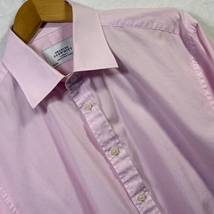 Camisa Charles Tyrwhitt Rosa 100% Algodón - 16.5" Cuello 24" P2P - Imagen 1 de 7