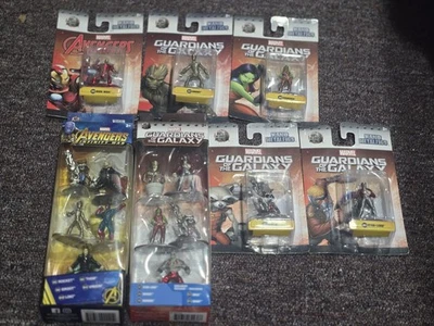 Jada Nano Metalfigs Lot Avengers Guardians of the Galaxy Lot Iron Man, Groot - Image 1 of 4