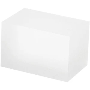 Plymor Frosted Acrylic Rectangular Display Block, 2" H x 2" W x 3" D - Picture 1 of 1