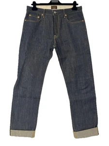 Civilianaire Blue Ring Spun Japanese Rockabilly Retro Designer Selvage Jeans 32 - Picture 1 of 5