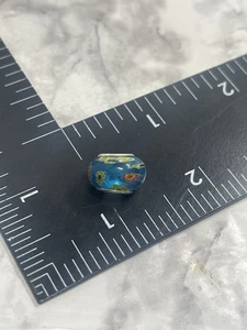 Pulsera de plata de ley 925 Italia cristal de Murano con dije deslizante de cuentas Millefiori - Imagen 1 de 5