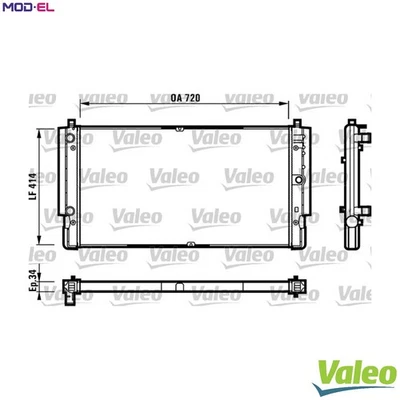 RADIATOR ENGINE COOLING 731616 FOR VW CARAVELLE/EUROVAN/IV/Bus/TRANSPORTER/Mk - Image 1 of 4