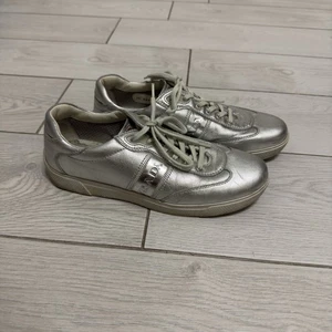 Prada Vintage Silver Sneakers Women Tg 38 - Foto 1 di 16