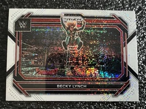 2023 Panini Prizm WWE RAW #18 Becky Lynch White Sparkle Prizm Card SP SSP - Picture 1 of 4