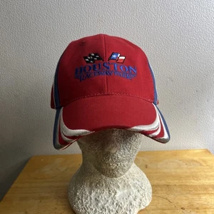 Houston Raceway Park Patriotic Cap Red White Blue Embroidered Strapback OSFM - Picture 1 of 7