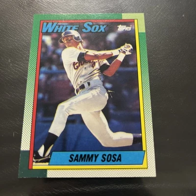 Tarjeta de béisbol 1990 Topps 692 Sammy Sosa - RC incorrecto cumpleaños errores Foto 1 de 4