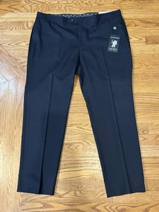 Lauren Ralph Lauren Classic Fit Ultraflex Flat Front Dress Pants 40x30 Navy NEW - Picture 1 of 12