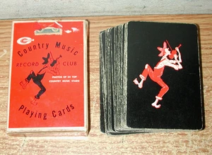 CARTE DA GIOCO VINTAGE ANNI 60 COUNTRY MUSIC RECORD CLUB PUBBLICAZIONI HEATHER MAZZO COMPLETO - Foto 1 di 9