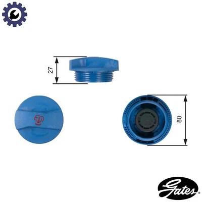 CAP COOLANT TANK RC211 FOR VW GOLF/IV/Mk/Van/CITY/VAN BORA JETTA DERBY POLO 1.2L - Image 1 of 4