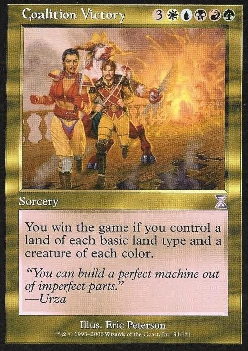 Coalition Victory -Foil Medium Play MTG Time Spiral Time Shifted - Image 1 of 1