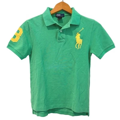 Polo Ralph Lauren Niños Big Pony Verde Talla 8 Amarillo Número 3 Foto 1 de 4