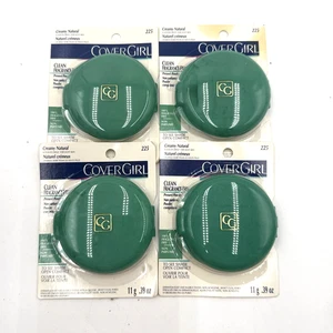 4 CoverGirl Clean Pressed Powder Fragrance Free color 225 Golden Beige .39 oz - Picture 1 of 7