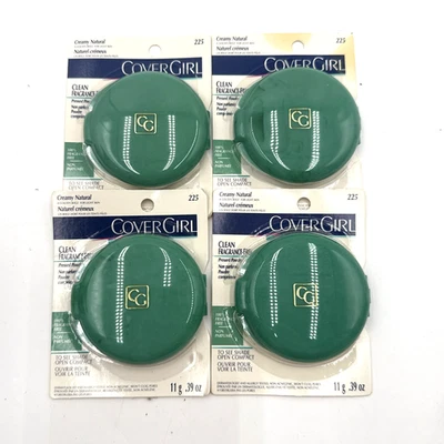 4 CoverGirl Clean Pressed Powder Fragrance Free color 225 Golden Beige .39 oz - Image 1 of 4