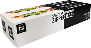 Food Storage Zip-lock Bags, Thick & Double Zipper Seal, Food Grade, Value Pack - Picture 1 of 11