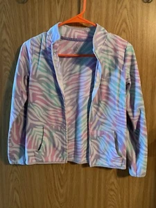 SO Girls M 10/12 Longsleeve Zip Up Sweat-top (Zipper Handle Missing)  - Picture 1 of 3