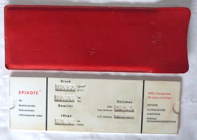 Nachlass-Fundzustand-Vintage-Shell Lackierschablone in original Etui-Epikole- - Bild 1 von 4