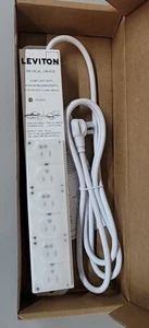 Leviton 5306-1N7 medical grade 7-ft power strip, 6 HG outlets, non-surge - Picture 1 of 3