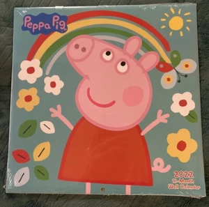 Peppa Pig Wall Calendar 2022 16 Month New and Sealed - Picture 1 of 7