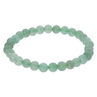 6mm Green Aventurine Gemstone Bead Bracelet Handmade Unisex Stretch Jewelry - Image 1 of 2