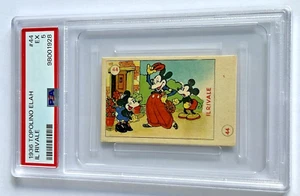 1936 Topolino Elah Walt Disney Mickey Minnie Mouse Card #44 Mickey's Rival PSA 5 - Bild 1 von 2