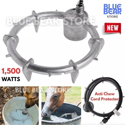 Tanque de ganado descongelador tanque de agua de granja/calentador de estanque pequeño cable anti masticable protección Foto 1 de 4