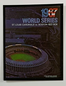 World Series Program Cover Card 1967 St. Louis Cardinals vs Boston Red Sox WS1 - Picture 1 of 2