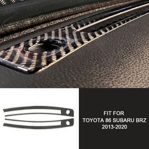 For Subaru BRZ Toyota 86 13-20 Carbon Fiber Auto Central Control Instrument Trim