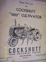 Cockshutt Parts Shipping Bag w//10 Collector Cards