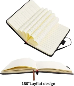 2Pack Pocket Small Notebook Journal Notebook 4 x 5.7 Inches 200 Pages Leather Co - Picture 1 of 8