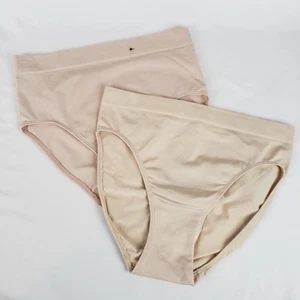 Wacoal Full Brief Panties Womens 6 M B-Smooth 838175 & 870275 Blush Beige NWOT - Picture 1 of 4