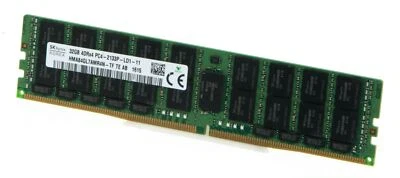 SK HYNIX 32GB 4RX4 PC4-2133P-L DDR4 Load Reduced Server-RAM LR HMA84GL7AMR4N-TF - Immagine 1 di 4