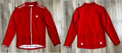 Camisa de Ciclismo Descente Vintage Años 90 M Jersey Ciclismo Camiseta Suisse Rojo Foto 1 de 4